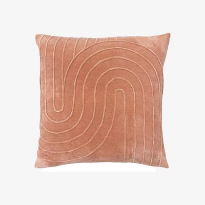La Redoute Mangata Pleated Velvet Filled Cushion 45x45cm