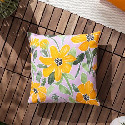 La Redoute Flowers Outdoor Filled Cushion