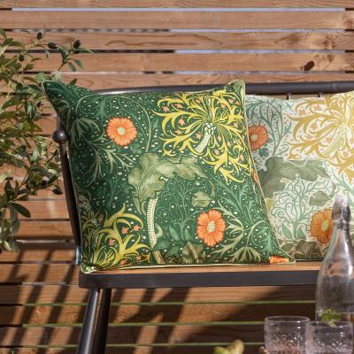 La Redoute Seaweed Printed Piped Indoor/Outdoor Cushion
