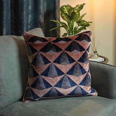 La Redoute Leveque Velvet Jacquard Filled Cushion 50x50cm
