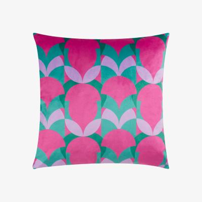 La Redoute Raeya Art Deco Velvet Filled Cushion 45x45cm