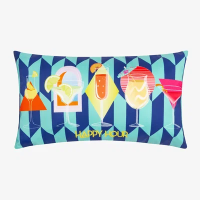 La Redoute Happy Hour Abstract Outdoor Filled Cushion