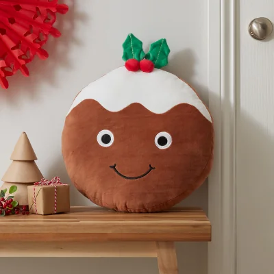 La Redoute Christmas Pudding 3D Cushion