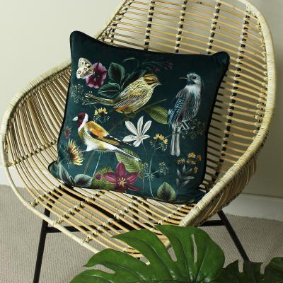 La Redoute Midnight Garden Floral Rectangular Cushion