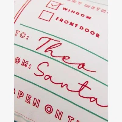 Marks & Spencer M&S Personalised Letter From Santa Cushion - Red Mix, Red Mix