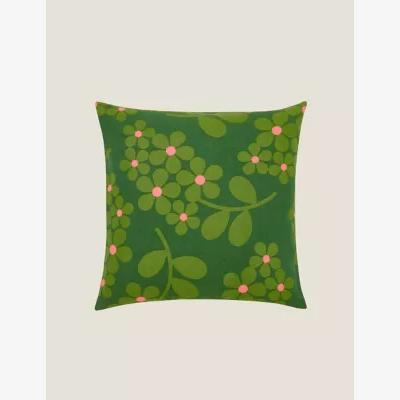 Marks & Spencer Orla Kiely Pure Cotton Wisteria Cushion - Green, Green,Navy