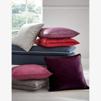 Marks & Spencer Laura Ashley Velvet Nigella Cushion Dark Purple