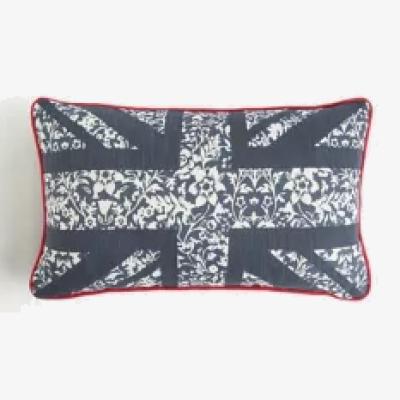 Marks & Spencer M&S Pure Cotton Union Jack Bolster Cushion - Navy Mix, Navy Mix,Natural Mix
