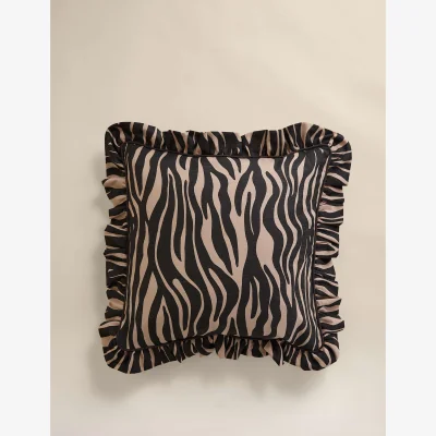 Marks & Spencer M&S Cotton Rich Zebra Cushion Black Mix