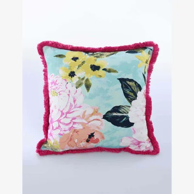 Marks & Spencer MM Linen Pure Cotton Ravello Cushion Light Blue Mix