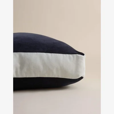 Marks & Spencer M&S X Kelly Hoppen Velvet Box Cushion Navy Mix