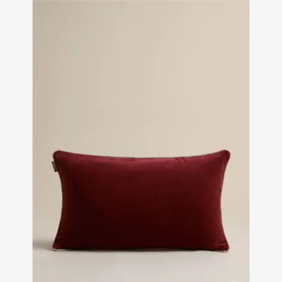 Marks & Spencer M&S X Kelly Hoppen Pure Cotton Piped Bolster Cushion Red Mix