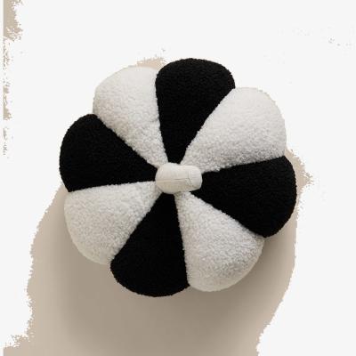 Marks & Spencer M&S Collection Striped Pumpkin Cushion - Black Mix, Black Mix
