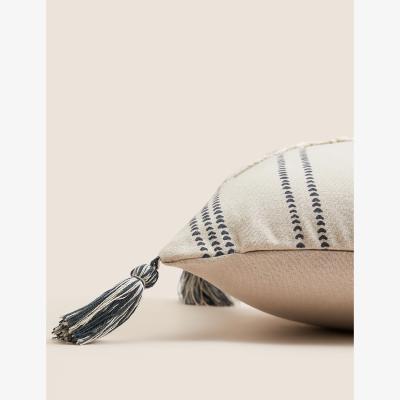 Marks & Spencer M&S Pure Cotton Snuggle Season Bolster Cushion - Natural Mix, Natural Mix