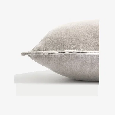 Marks & Spencer M&S Collection Velvet Bolster Cushion - Grey, Grey