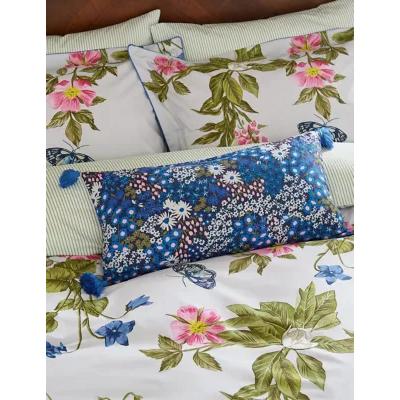 Marks & Spencer Joules Linen Blend Springtime Ditsy Cushion - Light Navy, Light Navy