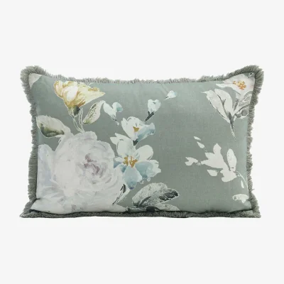 Marks & Spencer MM Linen Aria Cushion Green Mix