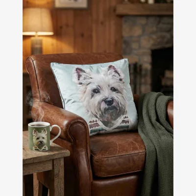 Marks & Spencer MM Linen Westie in a Vestie Cushion Multi