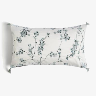 Marks & Spencer M&S Trailing Cherry Blossom Bolster Cushion - Sage, Sage,Blue Mix