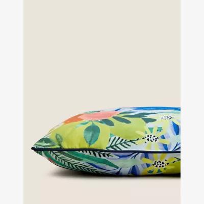Marks & Spencer M&S Set of 2 Tropical Print Outdoor Cushions - Blue Mix, Blue Mix