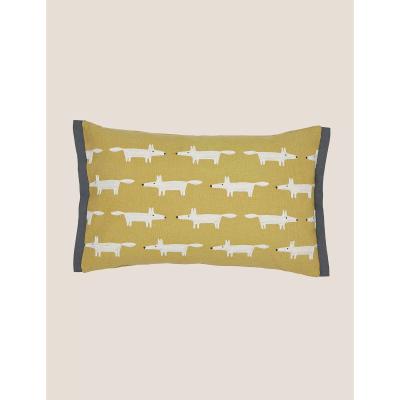 Marks & Spencer M&S Scion Pure Cotton Mr Fox Bolster Cushion - Mustard, Mustard