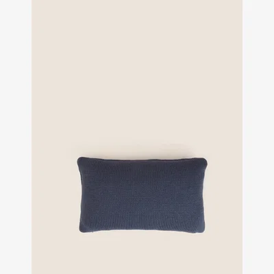 Marks & Spencer M&S Snuggle Season Slogan Bolster Cushion - Navy Mix, Navy Mix