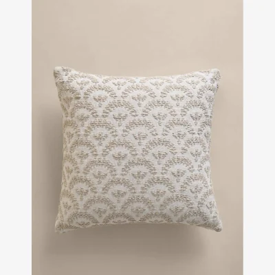 Marks & Spencer M&S Pure Cotton Fan Jacquard Cushion Natural Mix