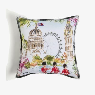 Marks & Spencer M&S Pure Cotton London Scene Cushion - Multi, Multi