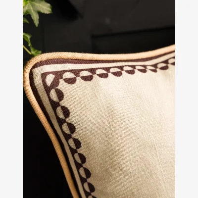 Marks & Spencer Rockett St George Pure Cotton Yes Sir Piped Cushion Orange Mix