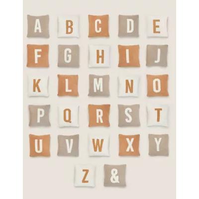 Marks & Spencer M&S Alphabet Embroidered Cushion - LetrU - Multi, Multi
