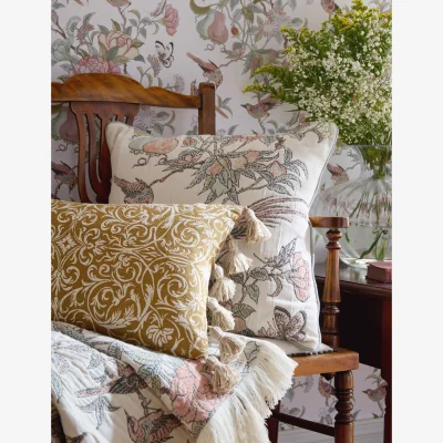 Marks & Spencer Historic Royal Palaces Pure Cotton Hampton Jacquard Cushion Multi