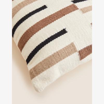 Marks & Spencer M&S Wool Rich Striped Cushion - Natural Mix, Natural Mix