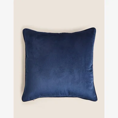 Marks & Spencer M&S Floral Chinoiserie Embroidered Cushion - Navy Mix, Navy Mix