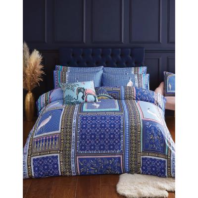 Marks & Spencer Sara Miller  Pure Cotton Lattice Windows Cushion - Blue, Blue