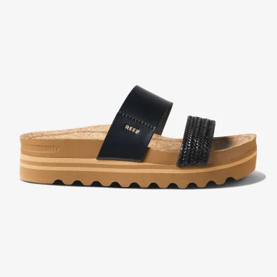 Marks & Spencer REEF Cushion Vista Hi Flatform Sandals Black