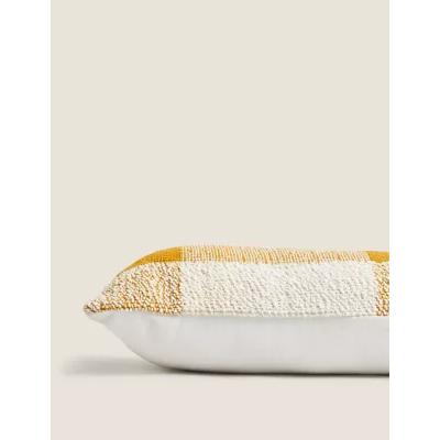Marks & Spencer M&S Pure Cotton Textured Bolster Cushion - Ochre, Ochre