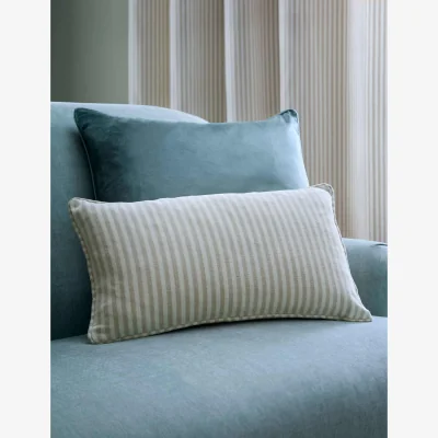 Marks & Spencer Laura Ashley Chenille Cornish Striped Cushion Natural