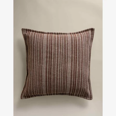 Marks & Spencer M&S Pure Cotton Woven Stripe Cushion Amber