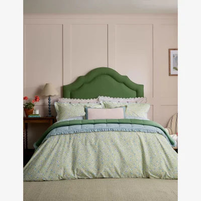 Marks & Spencer Joules Pure Cotton Come Rain Or Shine Large Cushion Pink Mix