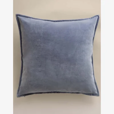 Marks & Spencer M&S Pure Cotton Velvet Large Cushion Slate Blue