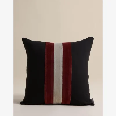 Marks & Spencer M&S X Kelly Hoppen Central Stripe Cushion Black Mix