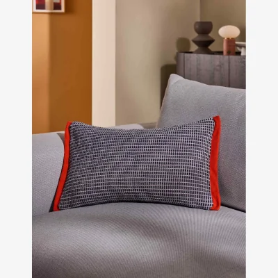 Marks & Spencer MADE Pure Cotton Cady Cushion Charcoal Mix