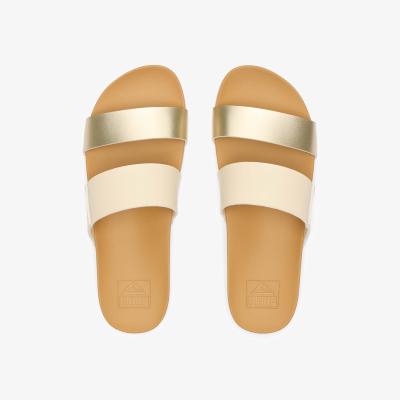 Marks & Spencer REEF Cushion Vista Metallic Flat Sliders White Mix