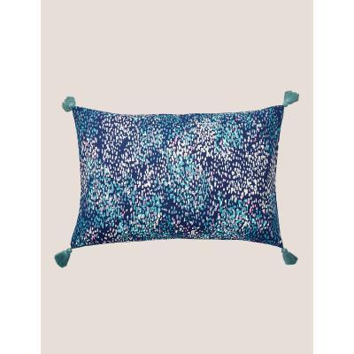 Marks & Spencer M&S Joules Pure Cotton Cotswold Rain Bolster Cushion - Multi Blues, Multi Blues