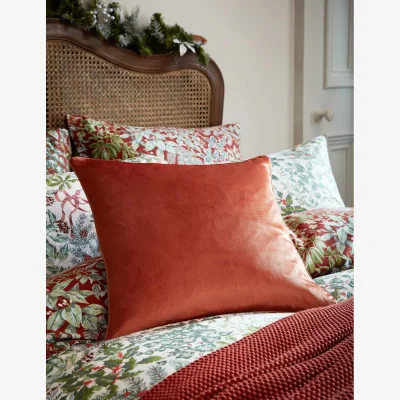 Marks & Spencer Laura Ashley Velvet Nigella Cushion Orange