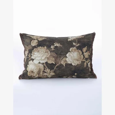 Marks & Spencer MM Linen Pure Cotton Desdemona Bolster Cushion Brown Mix