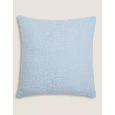 Marks & Spencer M&S Quilted Pinsonic Cushion - Chambray, Chambray,Neutral