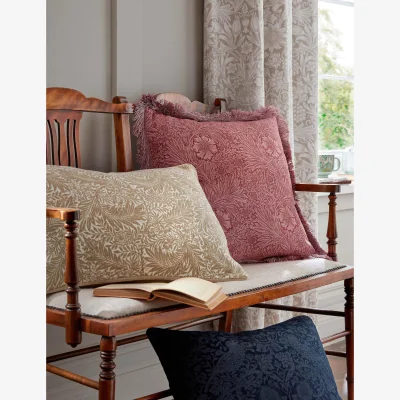 Marks & Spencer William Morris At Home Pure Cotton Marigold Cushion Pink Mix