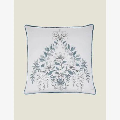 Marks & Spencer Laura Ashley Parterre Embroidered Cushion - Light Blue, Light Blue