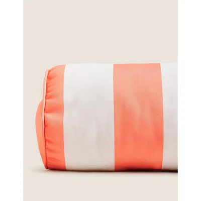Marks & Spencer M&S Lois Striped Outdoor Bolster Cushion - Coral Mix, Coral Mix